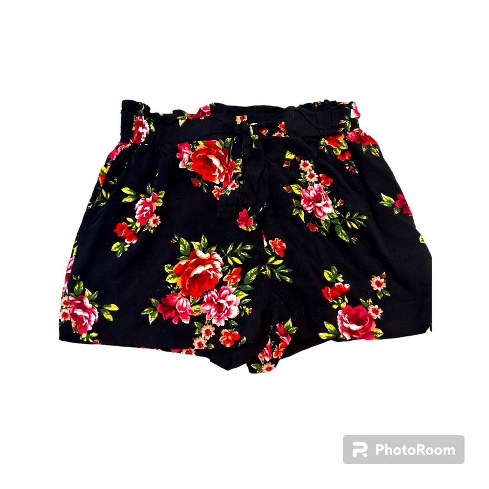 Ambiance Apparel Girls Floral Shorts Size Small